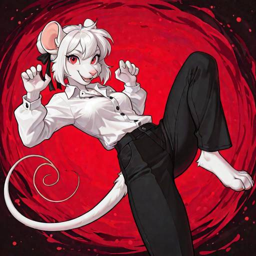 Vibrant Cartoon Mouse Character Design