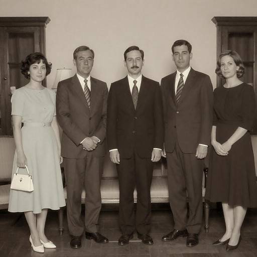 Group Photograph in Sepia Tone