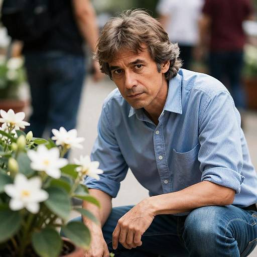 Candid Portrait of a Thoughtful Man