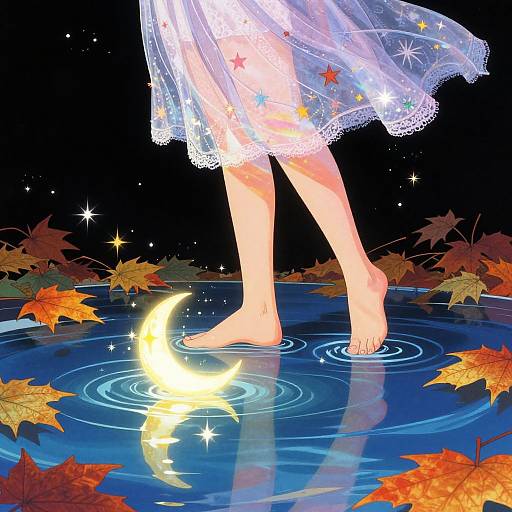 Ethereal 90's Retro Anime Scene