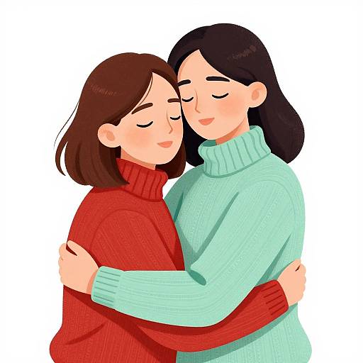 Cozy Warm Embrace Illustration