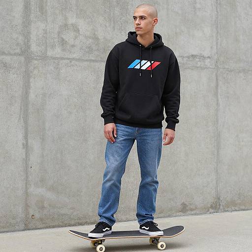 Urban Confidence: Young Skater on Concrete