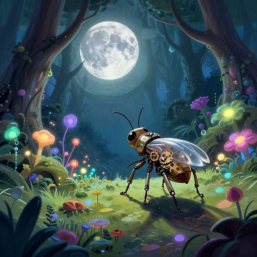 Bioluminescent Robotic Insect Journey