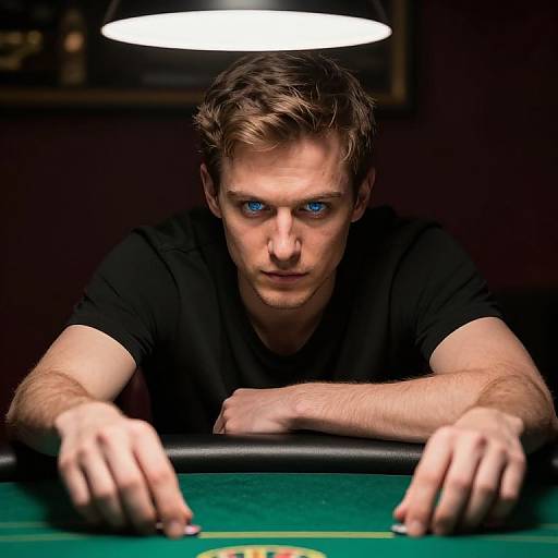 Ultra-Realistic Poker Player Portrait