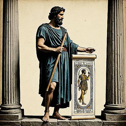 Ancient Greek Philosopher Tarot Card