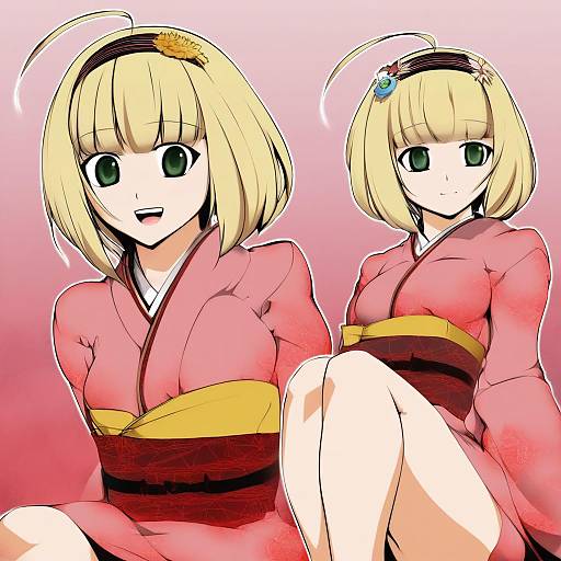 Illustration of Moriyama shiemi, ao no exorcist in the style of Bowalia