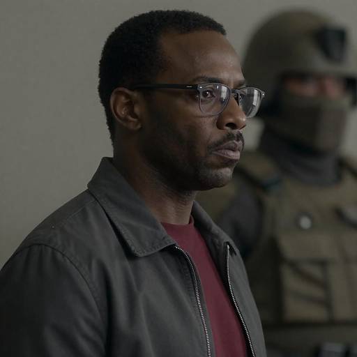 Moody Side Profile of a Black Man