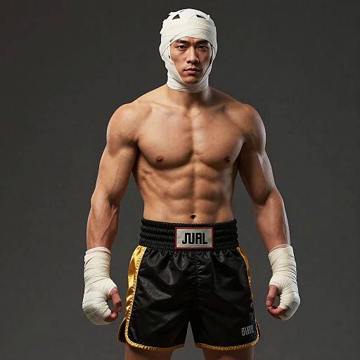 Photorealistic Sagat Portrait on Fujifilm
