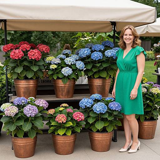 Garden Stall with Copper Planters
