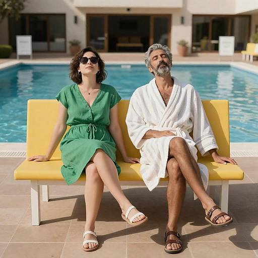 Relaxing by the Poolside: A Summer Day