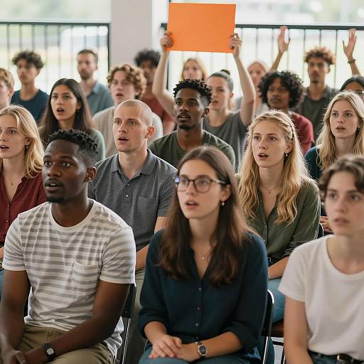 Vibrant Diverse Crowd in Natural Light