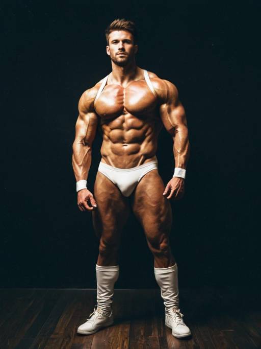 Muscular Male Cosplay in Buff Costume