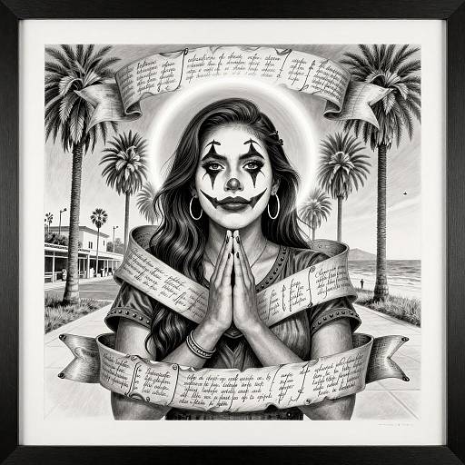 Chicano Art of a Praying Woman