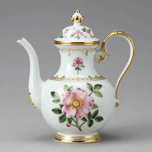 Wild Roses in Meissen Style