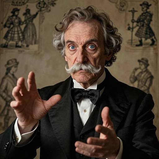 Photorealistic Victorian Magician Portrait