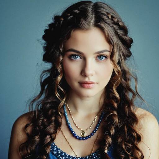Realistic Portrait of a Girl with Long Hair