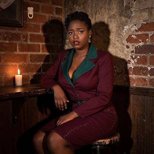 1930s Blues Singer Vintage Portrait