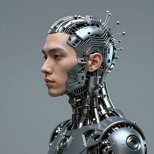 Cybernetic Human with AI Elements