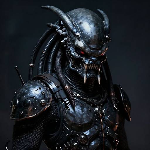 Darkwave Predator Character Portrait