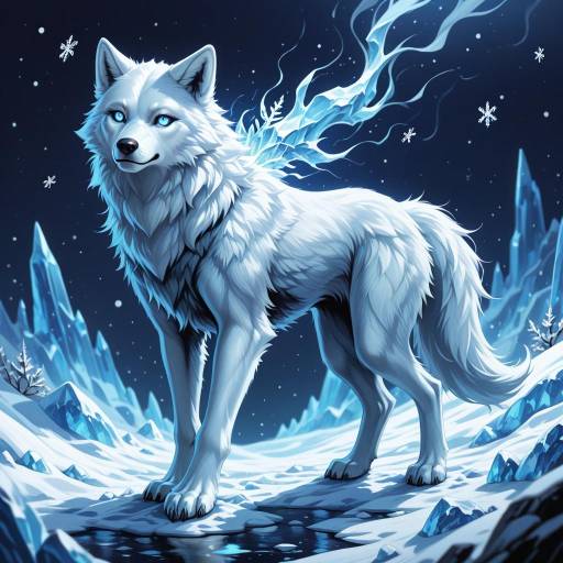 Haunting Arctic Wraith with Icy Eyes Haunting Arctic Wraith with Icy Eyes