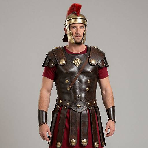 Roman Soldier with Red Mohawk