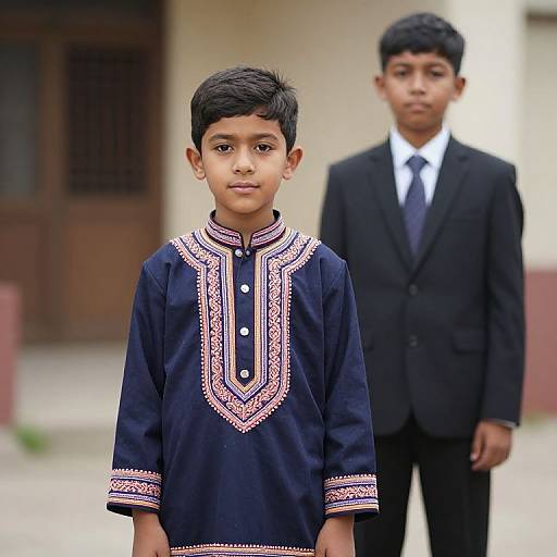 Boys in Traditional and Formal Attire