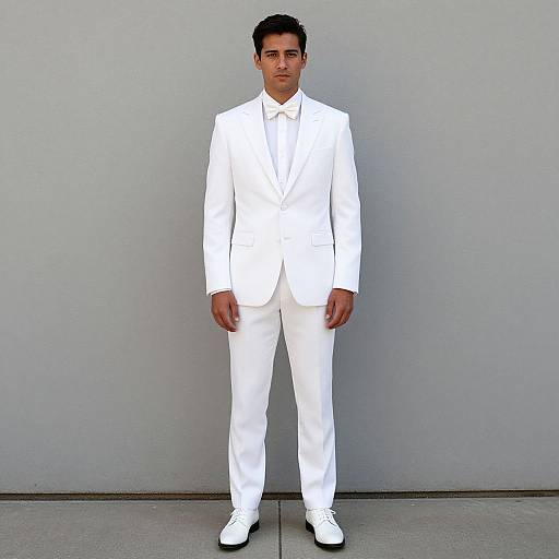 Man in White Suit Wedding