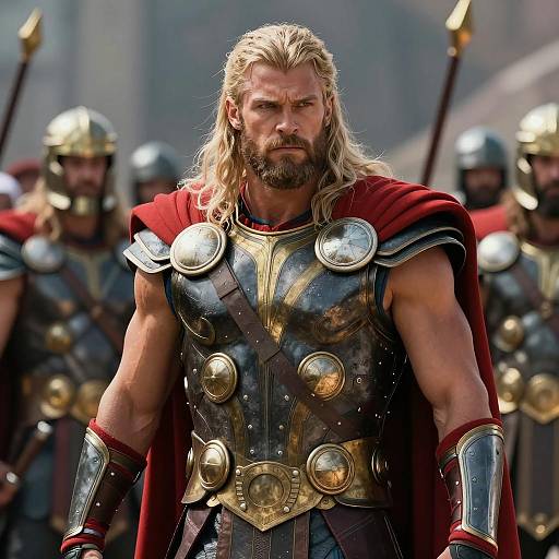 Epic Thor in Roman-Inspired Armor