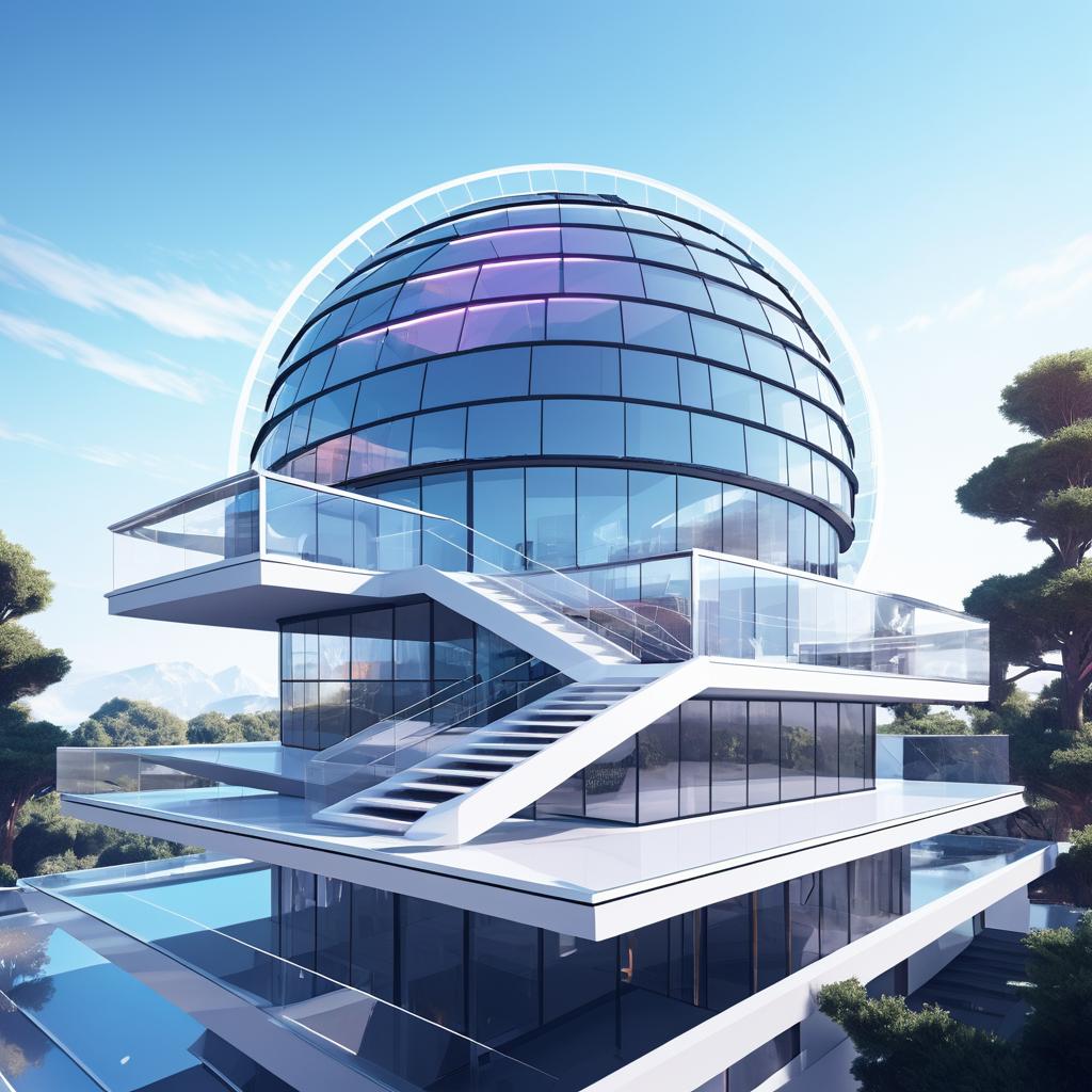 Futuristic Solarpunk Building Design Concept