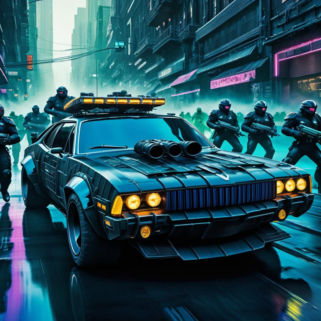 Dystopian Cyberpunk Street Racing Action