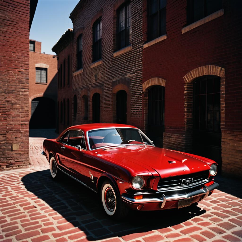 Vintage Mustang: A Chiaroscuro Masterpiece