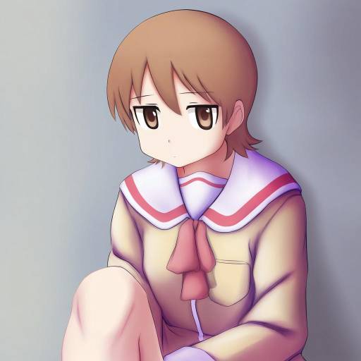 Illustration of Aioi yuuko, nichijou in the style of 3 small spiders