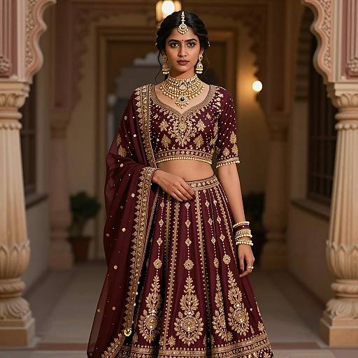 Elegant Ethnic Party Dress Photography