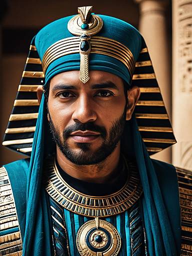 Modern Egyptian Gentleman Cinematic Portrait