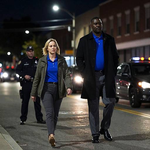 Nighttime Urban Street Scene Snapshot