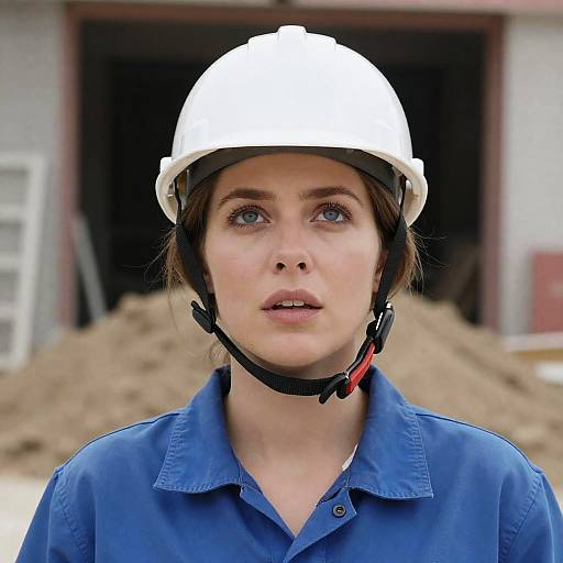 Woman in Construction Gear Portrait