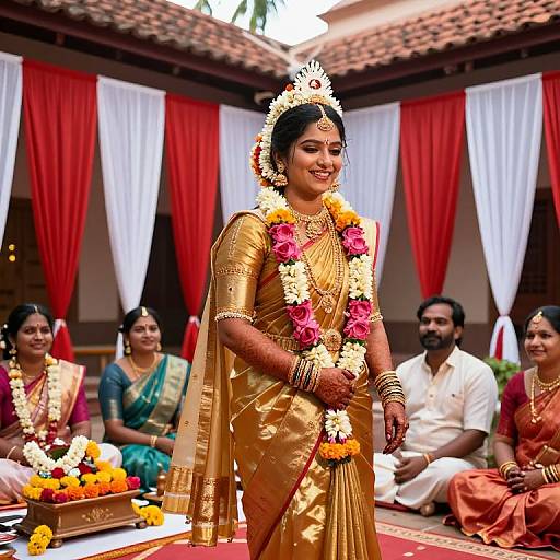 Realistic South Indian Wedding Scene