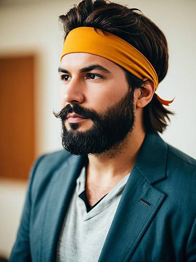 Lifestyle costume photo of Big boss. Cosplay clothes