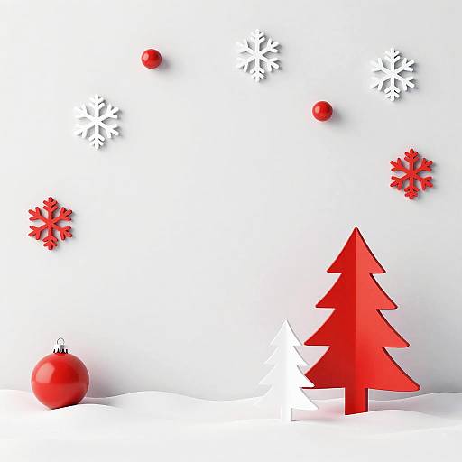 Minimalist Modern Christmas Scene