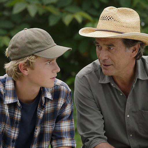 Intense Connection Between Two men Outdoors