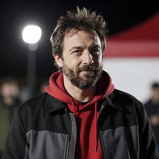 Moody Portrait of Man in Hoodie