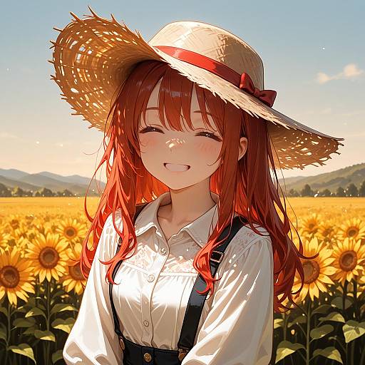 Cheerful Farmer with Fresh Tangerines