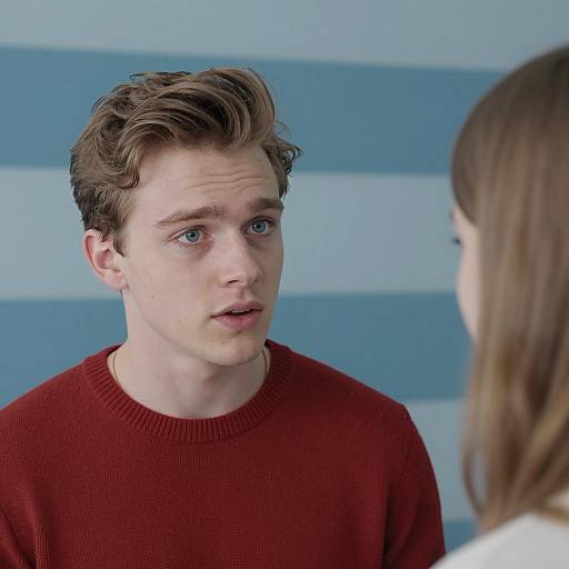 Intense Interaction Between Two Young Men