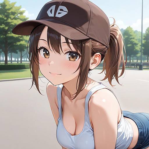 Cheerful Outdoor Portrait of a Girl