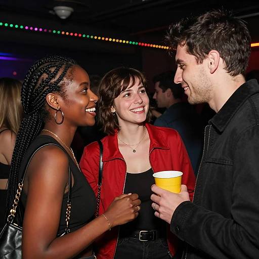 Nightclub Social Scene with Friends