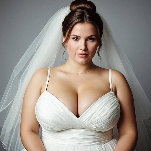 Elegant Wedding Dress for Curvy Beauty