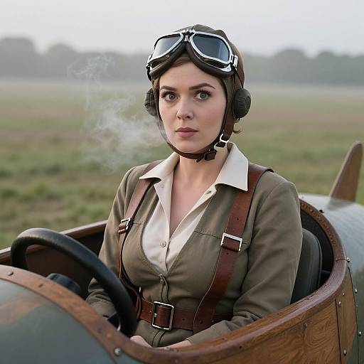 Cinematic Amelia Earhart-Inspired Portrait