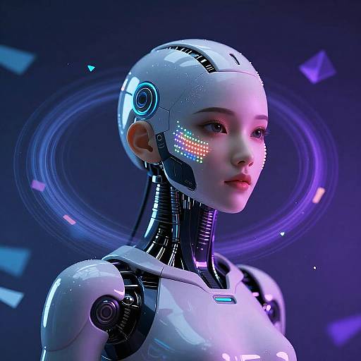 Futuristic Female AI Avatar Design