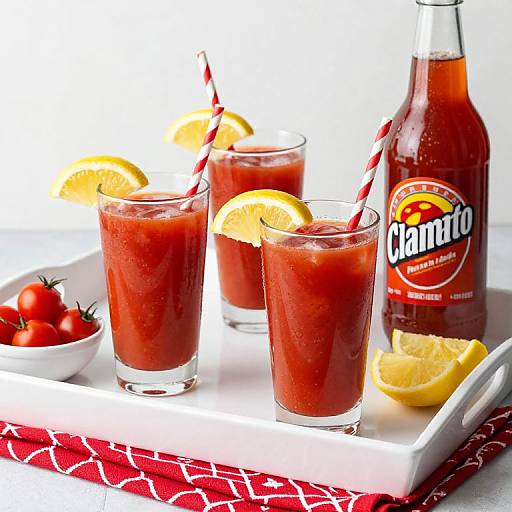 Vibrant Bloody Mary Bar Setup