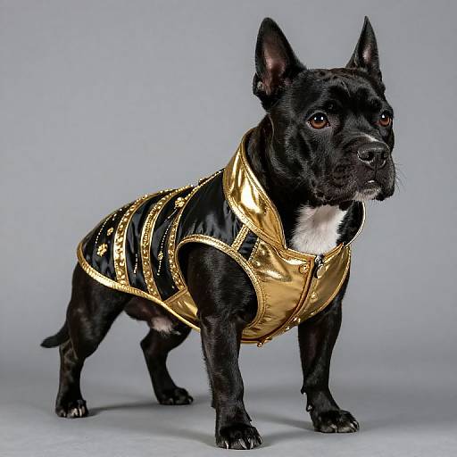 Renaissance Staffordshire Terrier Portrait